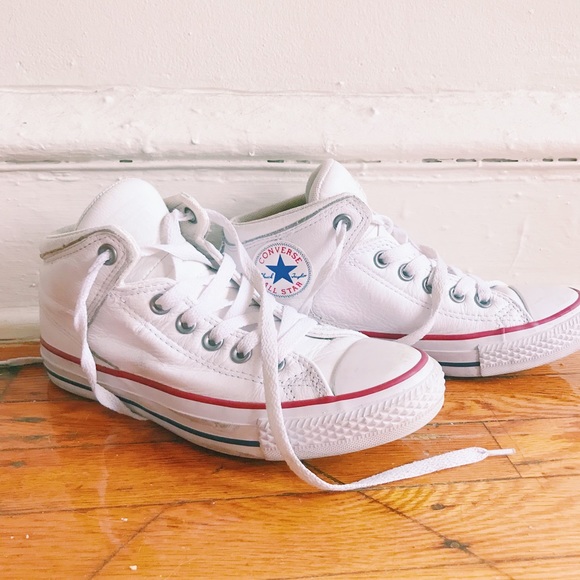 Converse Shoes - white leather Converse